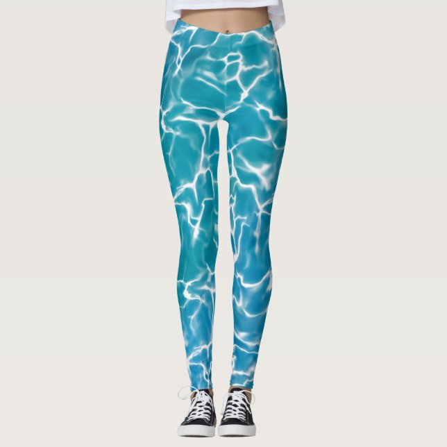 Legging Água do mar azul* (Frente)