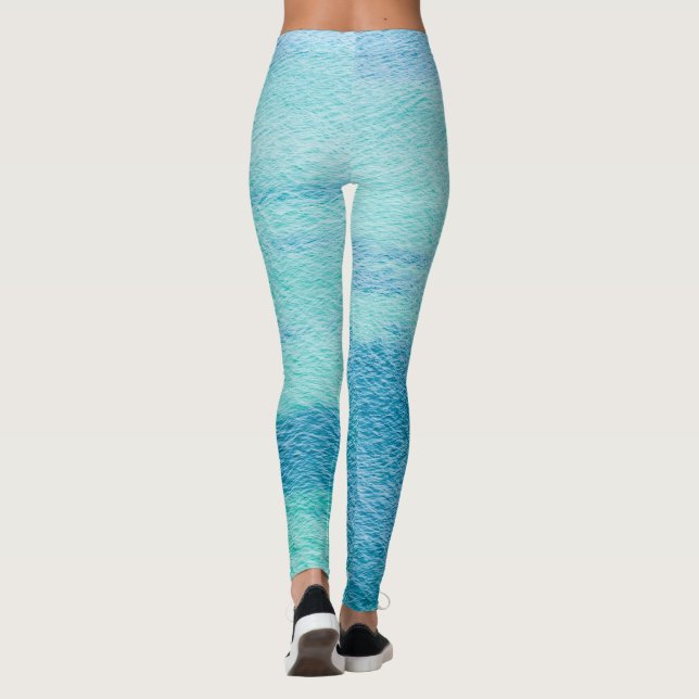 Legging Água do mar de superfície (Verso)