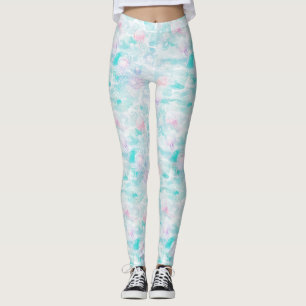 Legging Água Sonhadora com Padronagem de Água-Marinha (5)