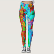 Água Tropical com Flores Amarelas e Laranjas