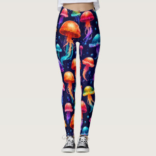 Legging Água-viva colorida