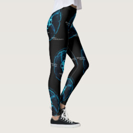 Legging Água-viva Lua no Espaço Subaquático