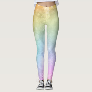 Legging Aguarela bonita da Multi-cor com Splatter