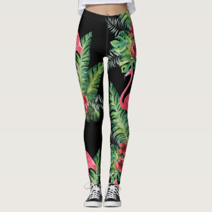 Legging Aguarela do flamingo