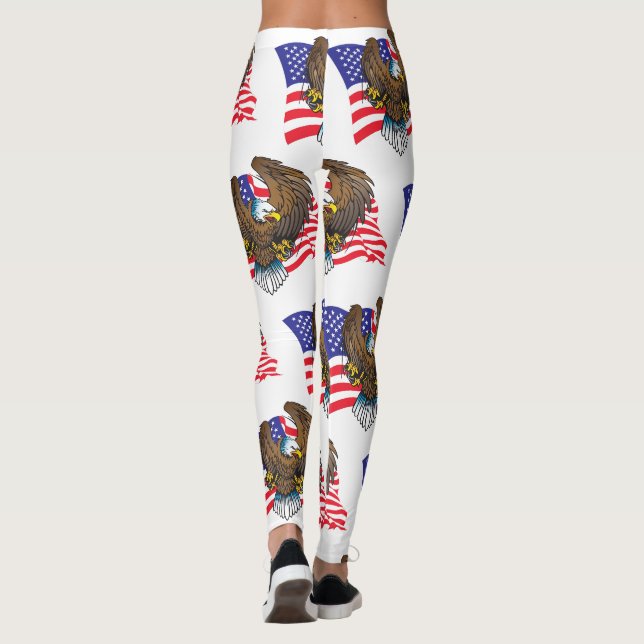Legging Águia Balda e Bandeira (Verso)