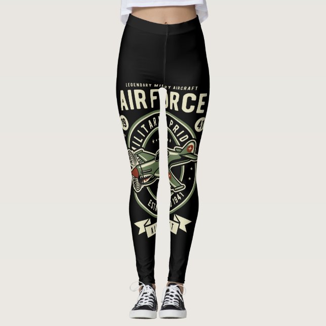 Legging air force military pride aircraft (Frente)