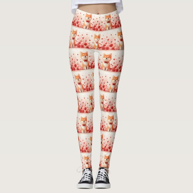 Legging Akita com Rosas - Dia de os namorados (Frente)