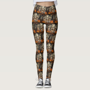 Legging Akita Halloween Spooky