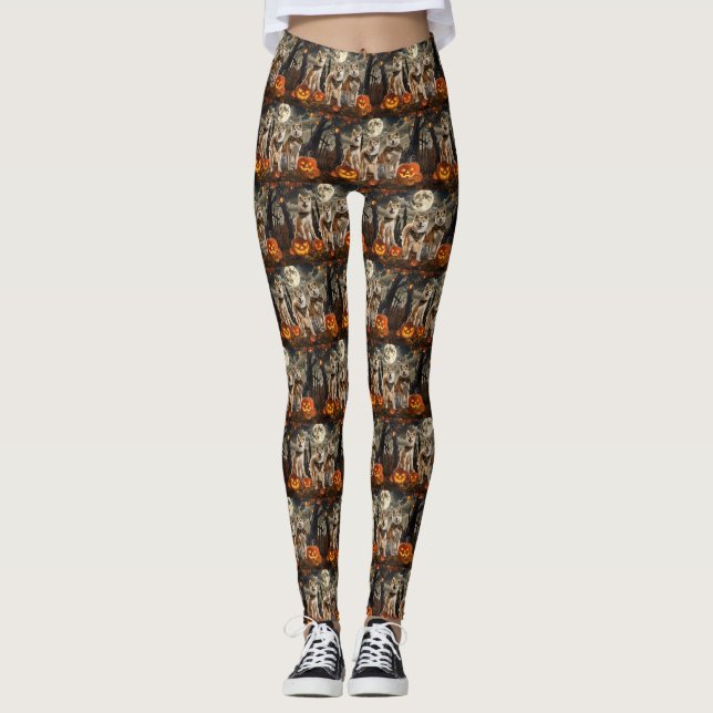 Legging Akita Halloween Spooky (Frente)