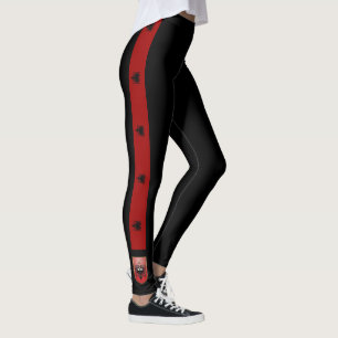 Legging Albânia listra a bandeira