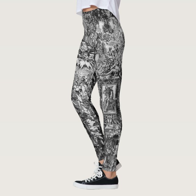 Legging Albrecht Dürer preto e branco (Esquerda)