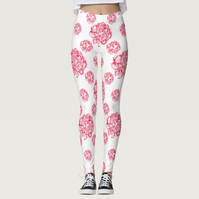 Legging Alças com Floral (Frente)