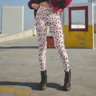 Legging Alces de Canadá e caneleiras da folha de bordo