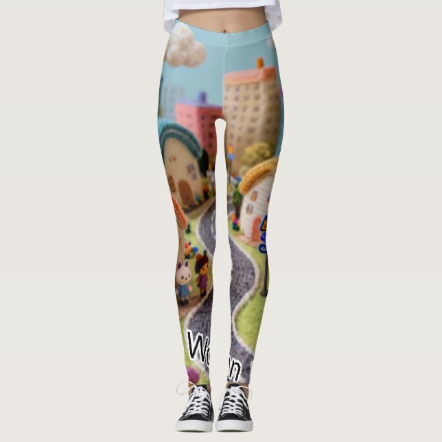 Legging Aldeia de lã  (Frente)