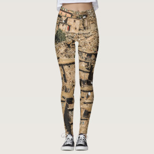 Legging Aldeia tradicional marroquina, arquitetura de arqu
