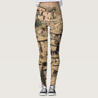 Legging Aldeia tradicional marroquina, arquitetura de arqu