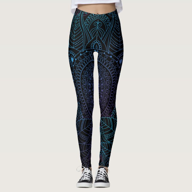 Legging Alegria Árabe: Magia Mandala Oriental (Frente)