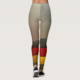 Legging Alemanha Flag Colors-Chrome por Shirley Taylor