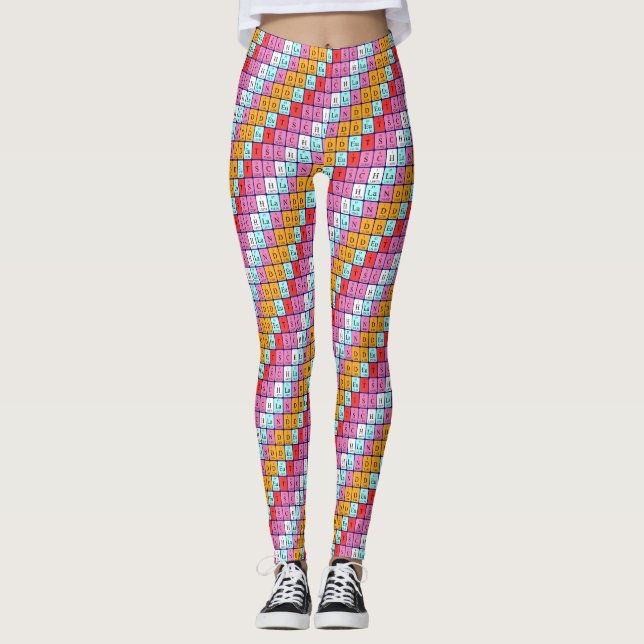 Legging Alemanha periódica de mesas (10) (Frente)