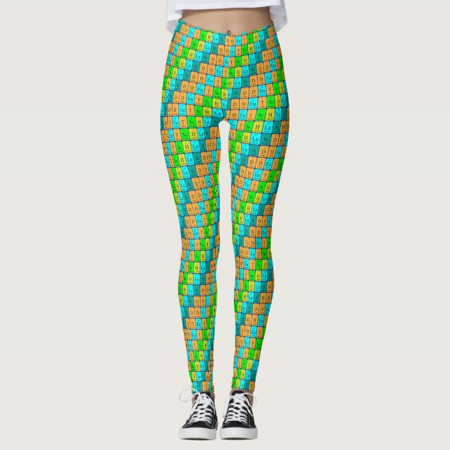 Legging Alemanha periódica de mesas (8) (Frente)