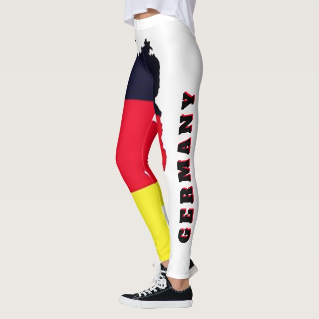Legging Alemanha Personalizada, Bandeira da Alemanha | Ban (Esquerda)