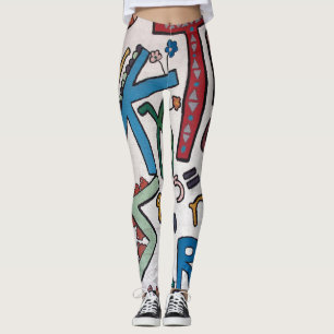 Legging Alfabeto Colorido