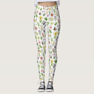 Legging Alfabeto das plantas e das ervas