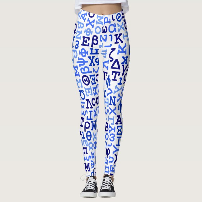 Legging alfabeto grego (Frente)