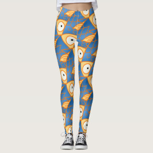Legging Alguma coisa pesada! peixe-dourado/azul-de-artéri