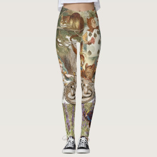 Legging Alice Adventures em Wonderland Mad Tea Party