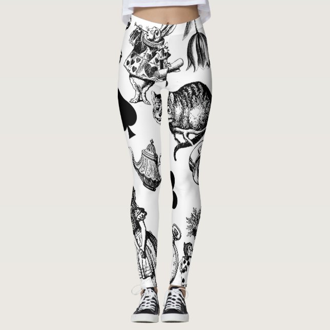Legging Alice White Rabbit Wonderland Classic (Frente)