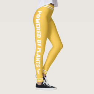 Legging Alimentado por plantas Vegan amarelo brilhante mín