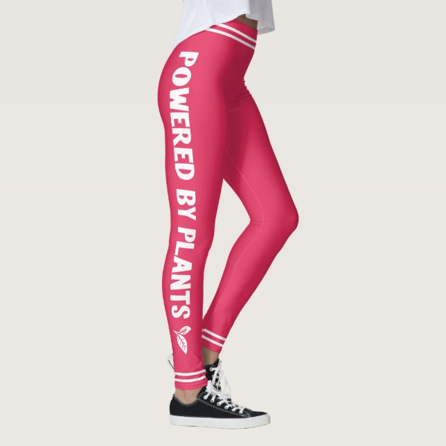 Legging Alimentado por plantas Vegan rosa mínimo (Direita)