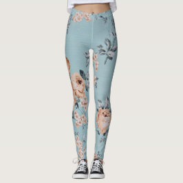 Legging Alinhamento de Flores - Leguminosas