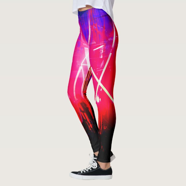 Legging Alistra Electronic Cyber Punk Neon Rave (Esquerda)
