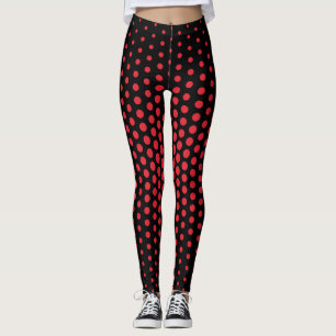 Legging Alizarin Crimson Techno Dot Patterno