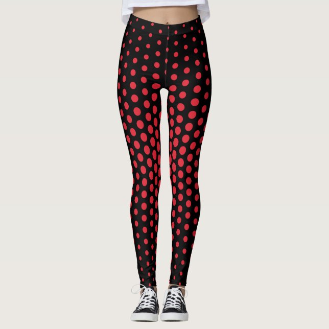 Legging Alizarin Crimson Techno Dot Patterno (Frente)