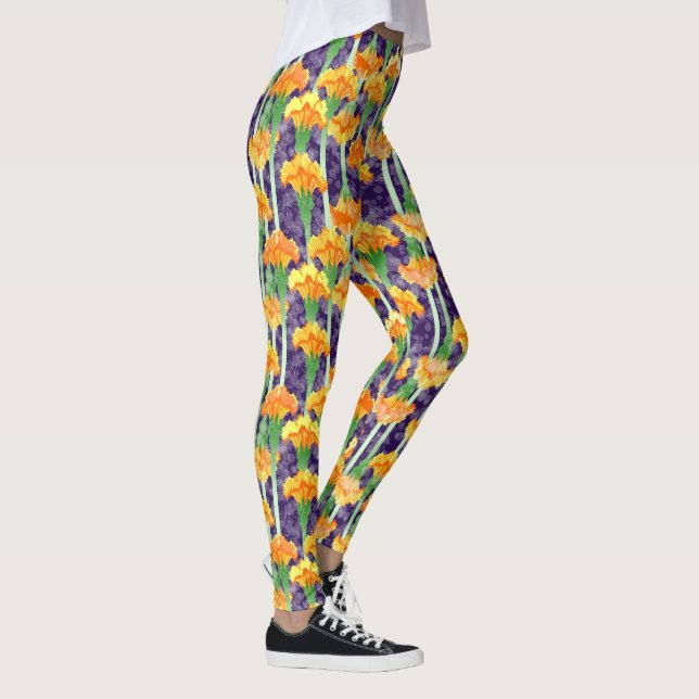 Legging All-Over-Impressão - Moonlight & Marigolds (Direita)