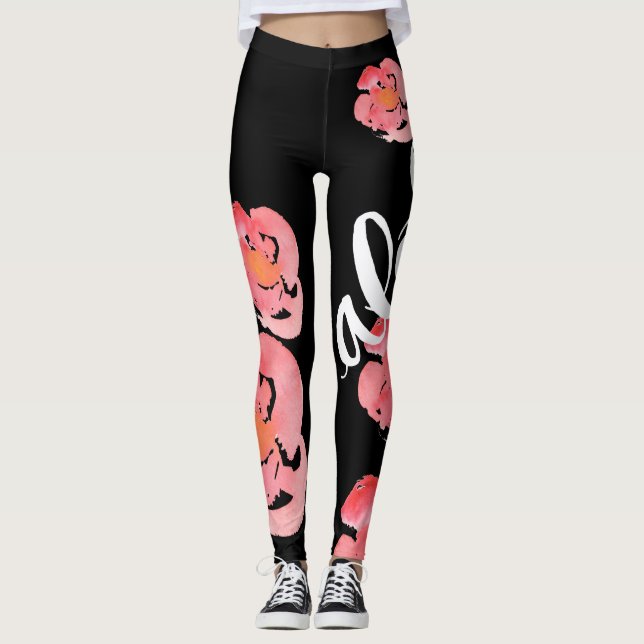 Legging Aloha caneleiras florais (Frente)