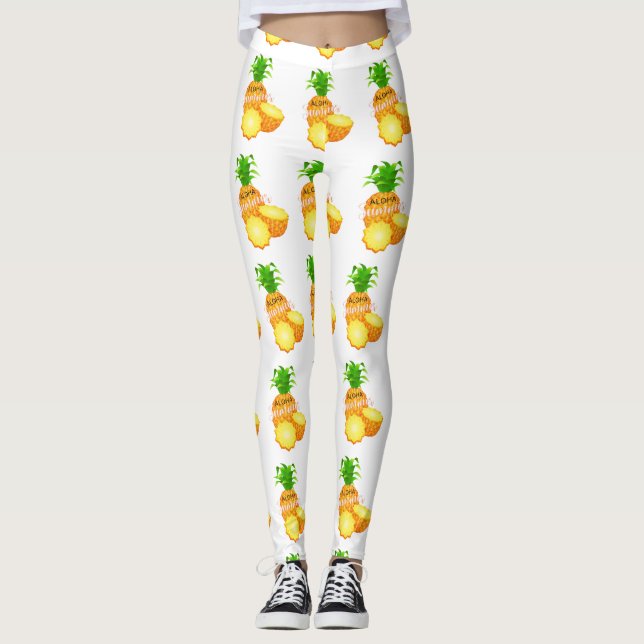 Legging Aloha Summer Pineapple_ Hawaiai Islands (Frente)