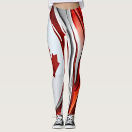 Legging Alterle Maple Leaf: Uma Torção Canadiana Criativa