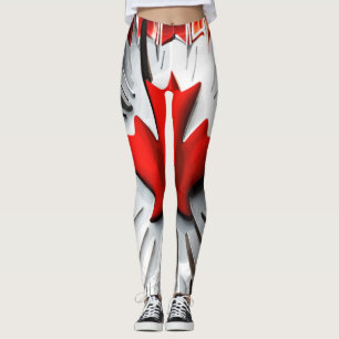 Legging Alterle Maple Leaf: Uma Torção Canadiana Criativa