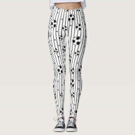 Legging Alvejões Brancos Negros Jogados Esportivo Mãe