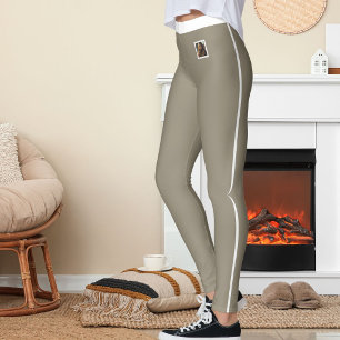 Legging Amante de Animais Listra Branca Terracota Personal