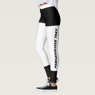 Legging Amante de Gato Preto e Branco Roupa de Treino Pers