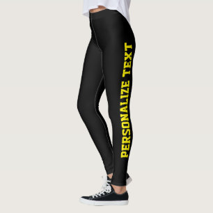 Legging Amante de Gatos Mãe de Estimação Preto e Amarelo P
