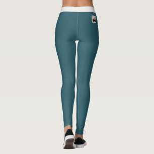 Legging Amante de Gatos Mãe de Estimação Teal Escuro Neutr