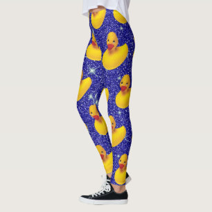 Legging Amante de os animais de Fazenda Amarelo de Patos d