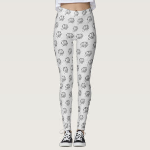 Legging amante de os animais de foto-cão desenhado pela m