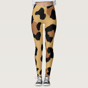 Legging Amante de os animais Padrão de Cor do Tigre